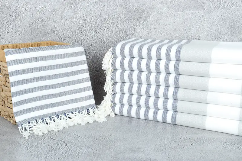 70x40 Cotton Striped Towel, Handmade Turkish Towel, Custom Turkish Towel, Christmas Gift, Best Beach Towel, Wedding Gift, Custom Wedding Gifts - 3