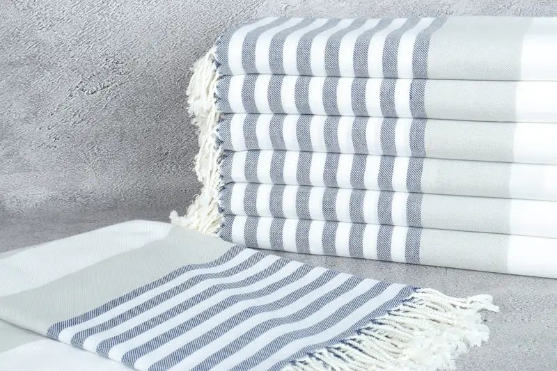 70x40 Cotton Striped Towel, Handmade Turkish Towel, Custom Turkish Towel, Christmas Gift, Best Beach Towel, Wedding Gift, Custom Wedding Gifts - 2