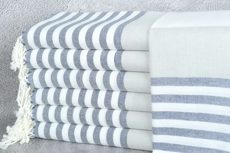 70x40 Cotton Striped Towel, Handmade Turkish Towel, Custom Turkish Towel, Christmas Gift, Best Beach Towel, Wedding Gift, Custom Wedding Gifts - 1