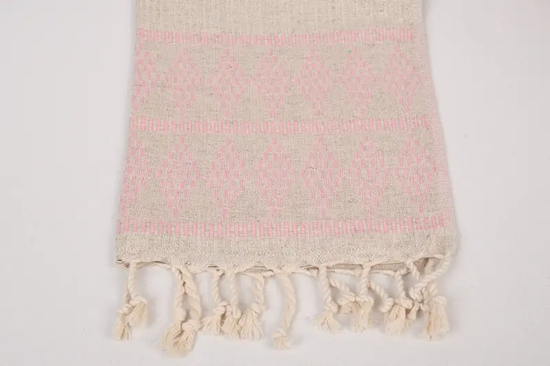 40x20 Linen Kilim Design Towel, Personalized Hand Towel, Gym Towel, Gift For Best Friend, Small Bath Towels, Custom Hand Towel, Bridal Shower Gift - 3