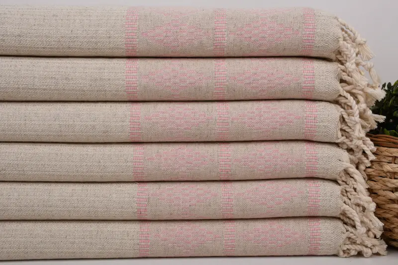 40x20 Linen Kilim Design Towel, Personalized Hand Towel, Gym Towel, Gift For Best Friend, Small Bath Towels, Custom Hand Towel, Bridal Shower Gift - 2