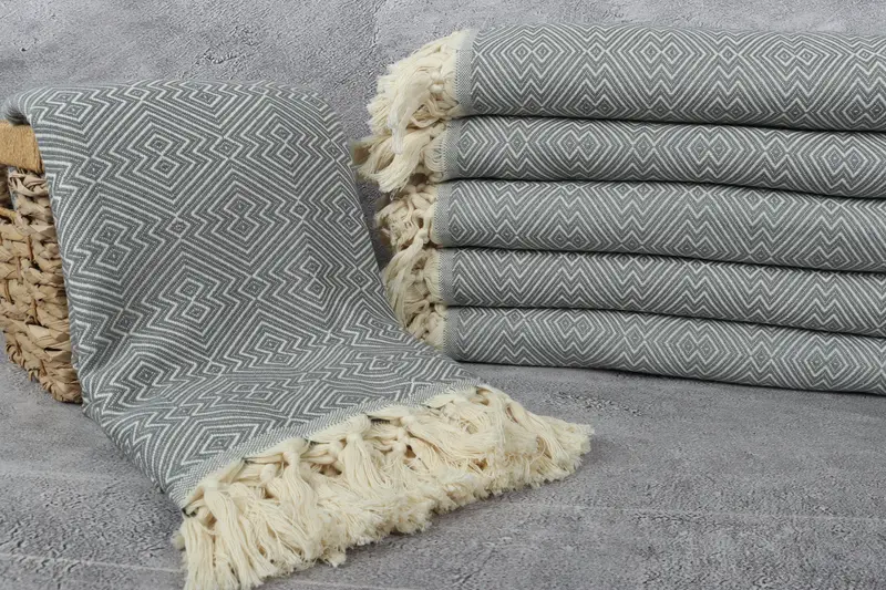92x80 Cotton Diamond Towel, Turkish Blanket Queen, Wedding Favors, Bridal Shower Gift, Bachelorette Party Gifts Bridesmaids, Bachelorette Gifts - 3