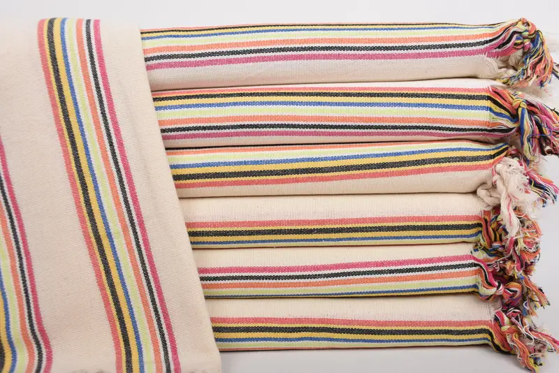Hammam towel, Housewarming Gift, 70x38 Cotton Striped Towel, Merry Christmas Gifts, Personalized Towel, Fringed Turkish towel for poolside