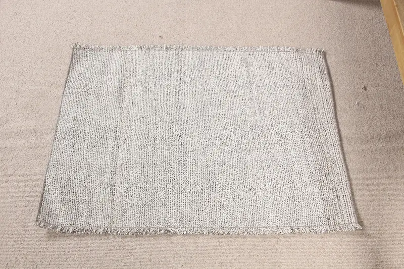 Elegante alfombra Ikat beige, decoración elegante de 3x2,2 pies