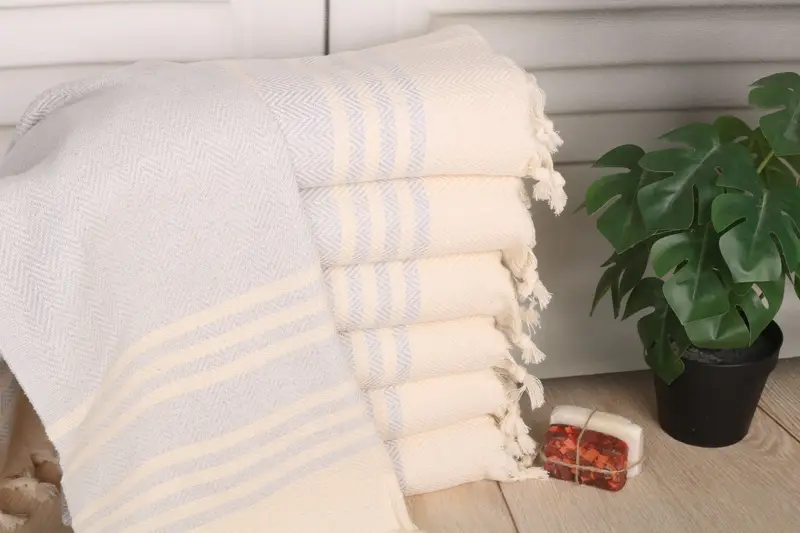 Bathroom Towels, Monogram Kitchen Towel, Turkish Towel, 36x20 Cotton Herringbone Towel, Monogram Hand Towel, Bachelorette Party Gifts Bridesmaids - 1
