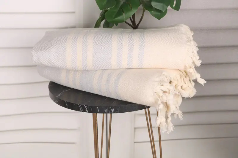 Bathroom Towels, Monogram Kitchen Towel, Turkish Towel, 36x20 Cotton Herringbone Towel, Monogram Hand Towel, Bachelorette Party Gifts Bridesmaids - 3