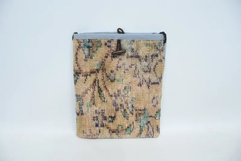 Art Deco Yün Vintage Motifli Omuz Çantası, Kilim Çanta