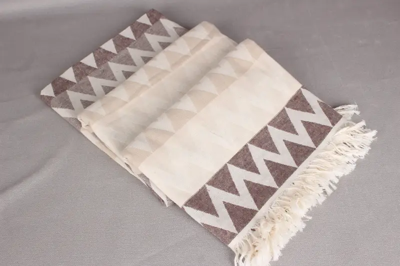 Summer Gift Ideas, 70x40 Cotton Zigzag Design Towel, Beach Towel Bulk, Xmas Gifts, Scarf Towel, Monogram Beach Towel, Bridesmaid Gift, Custom Gift - 8
