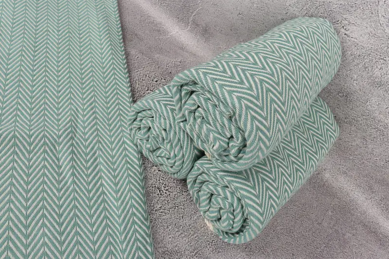 Beach towel, Personalized Gift For Her, Turkish bath towel, 68x40 Cotton Zig zag Towel, Decorative Towel, Wedding Gift, Bachelorette Beach Towel - 8