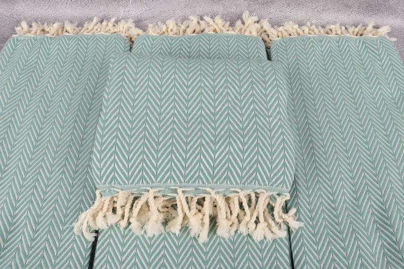 Beach towel, Personalized Gift For Her, Turkish bath towel, 68x40 Cotton Zig zag Towel, Decorative Towel, Wedding Gift, Bachelorette Beach Towel - 4