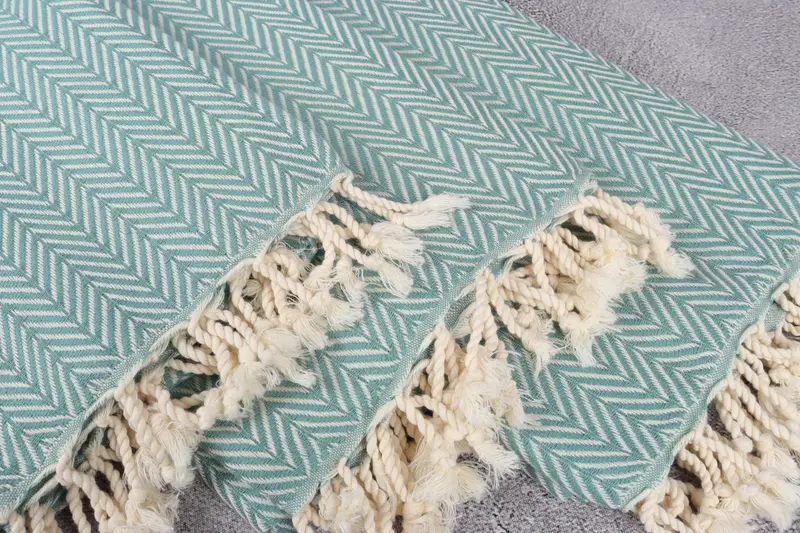 Beach towel, Personalized Gift For Her, Turkish bath towel, 68x40 Cotton Zig zag Towel, Decorative Towel, Wedding Gift, Bachelorette Beach Towel - 5