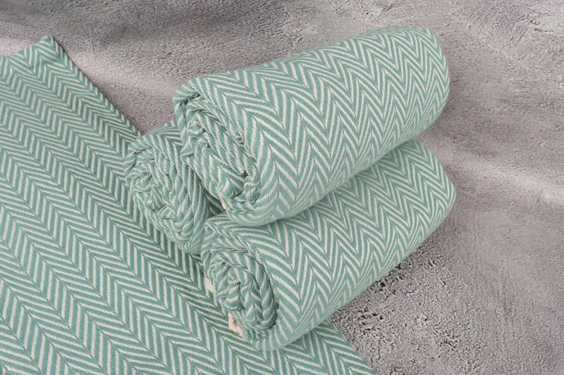 Beach towel, Personalized Gift For Her, Turkish bath towel, 68x40 Cotton Zig zag Towel, Decorative Towel, Wedding Gift, Bachelorette Beach Towel - 7