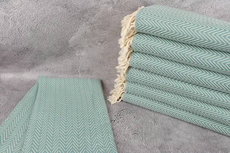 Beach towel, Personalized Gift For Her, Turkish bath towel, 68x40 Cotton Zig zag Towel, Decorative Towel, Wedding Gift, Bachelorette Beach Towel - 2