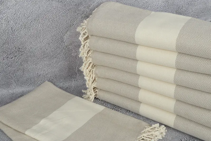 Summer Gift, Best Wedding Gift, Turkish towel bulk order for wedding gifts, Beach towel, Bride Gift, 70x40 Cotton Herringbone Towel, Bridesmaid Gift - 2