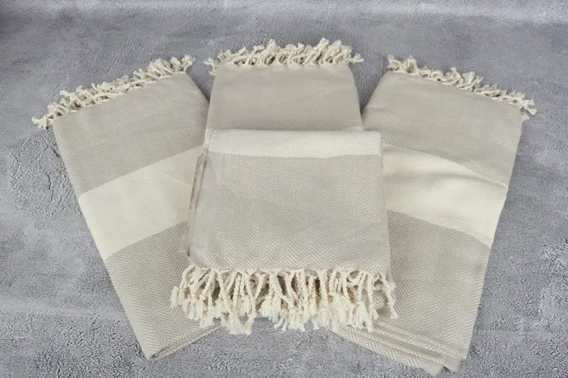 Summer Gift, Best Wedding Gift, Turkish towel bulk order for wedding gifts, Beach towel, Bride Gift, 70x40 Cotton Herringbone Towel, Bridesmaid Gift - 7