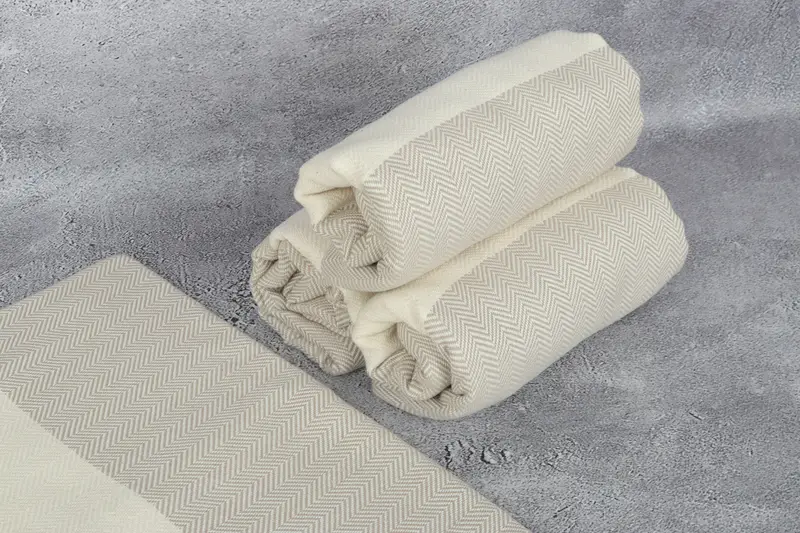 Summer Gift, Best Wedding Gift, Turkish towel bulk order for wedding gifts, Beach towel, Bride Gift, 70x40 Cotton Herringbone Towel, Bridesmaid Gift - 5