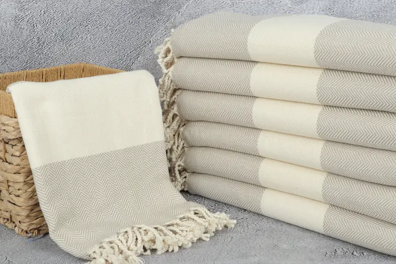 Summer Gift, Best Wedding Gift, Turkish towel bulk order for wedding gifts, Beach towel, Bride Gift, 70x40 Cotton Herringbone Towel, Bridesmaid Gift - 3