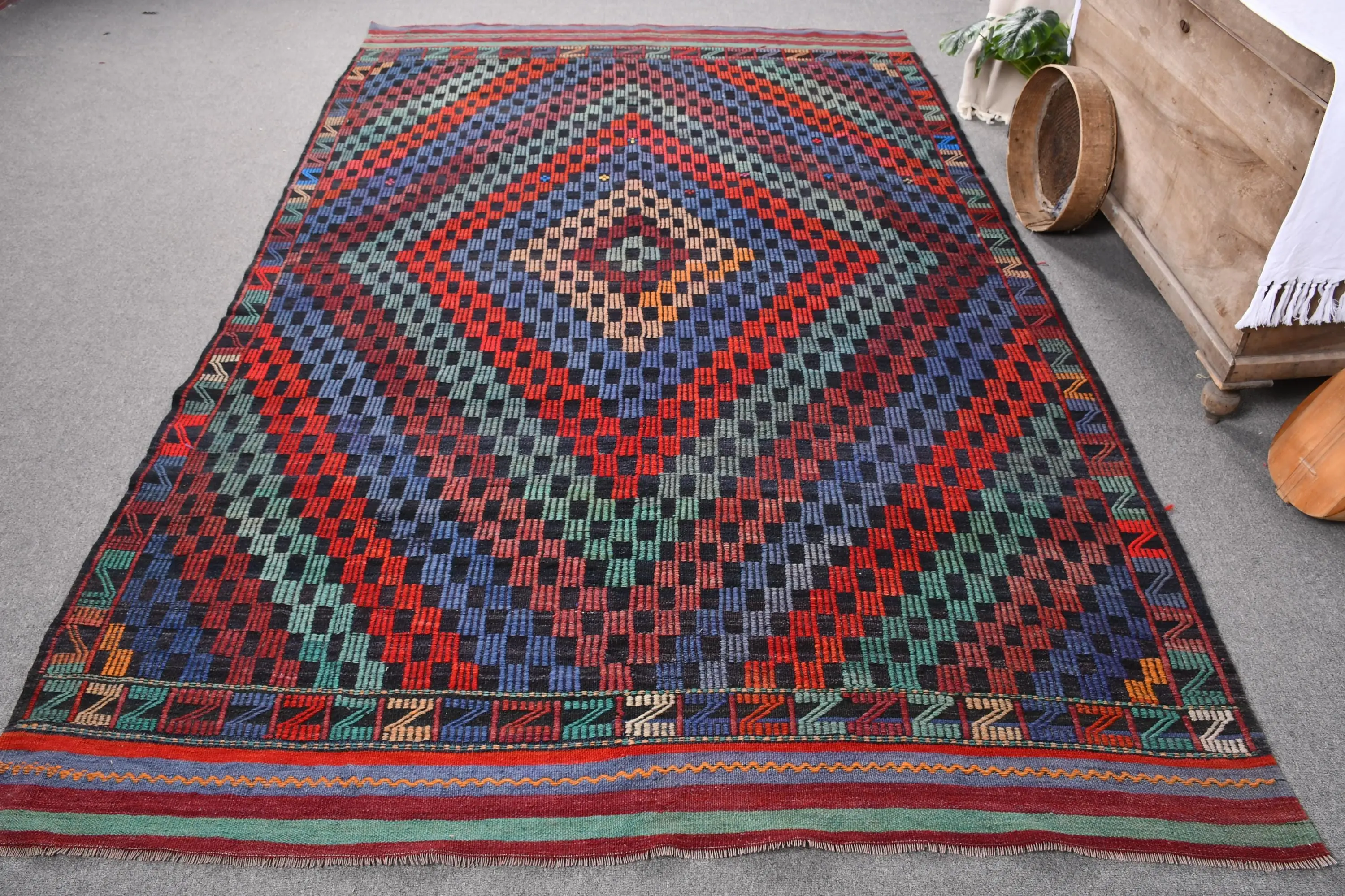 Mor Ombré Halı, 6,1x9,6 ft Şık Modern Dekor - 1