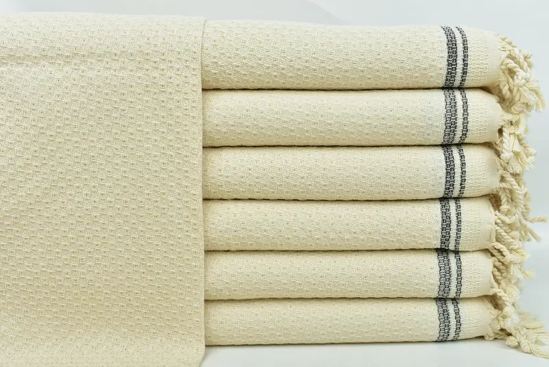 Düğün Hediyesi, Nedime Hediyesi, 38x18 Pamuklu Çizgili Havlu, Gelin Hediyesi, Kişiselleştirilmiş Ev Hediyesi Düğün, Türk Çay Havlusu, Kişiselleştirilmiş Çanak Havlu - 1