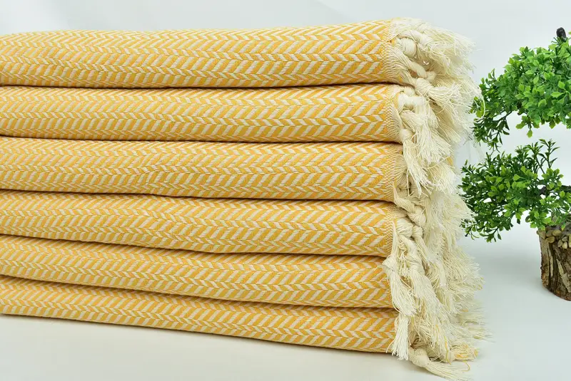 Kişiselleştirilmiş Hediye, Ev İçin Hediye, Mutfak Havlu, 36x18 Pamuklu Chevron Havlu, Mutlu Noel Hediyeleri, Kişiselleştirilmiş Yemek Havlusu, Monogram Havlular - 3