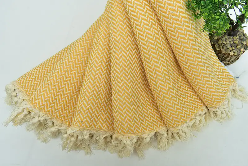 Kişiselleştirilmiş Hediye, Ev İçin Hediye, Mutfak Havlu, 36x18 Pamuklu Chevron Havlu, Mutlu Noel Hediyeleri, Kişiselleştirilmiş Yemek Havlusu, Monogram Havlular - 4
