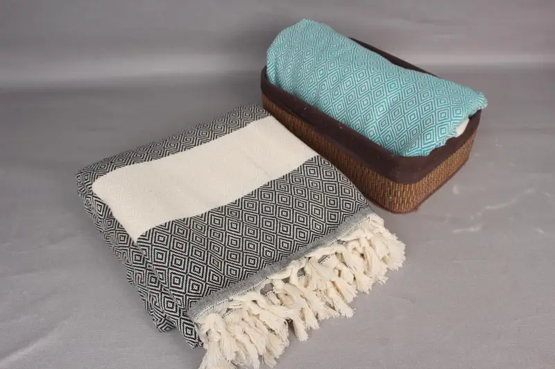 Bedspread, Aesthetic Blanket, Tablecloth, Throw Blanket Couch, Gift Boxes, Turkish Throw Blanket, 96x80 Cotton Diamond Towel, Custom Shower Curtain - 7