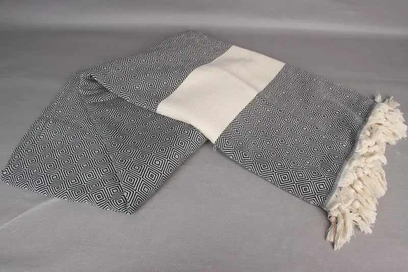Bedspread, Aesthetic Blanket, Tablecloth, Throw Blanket Couch, Gift Boxes, Turkish Throw Blanket, 96x80 Cotton Diamond Towel, Custom Shower Curtain - 5