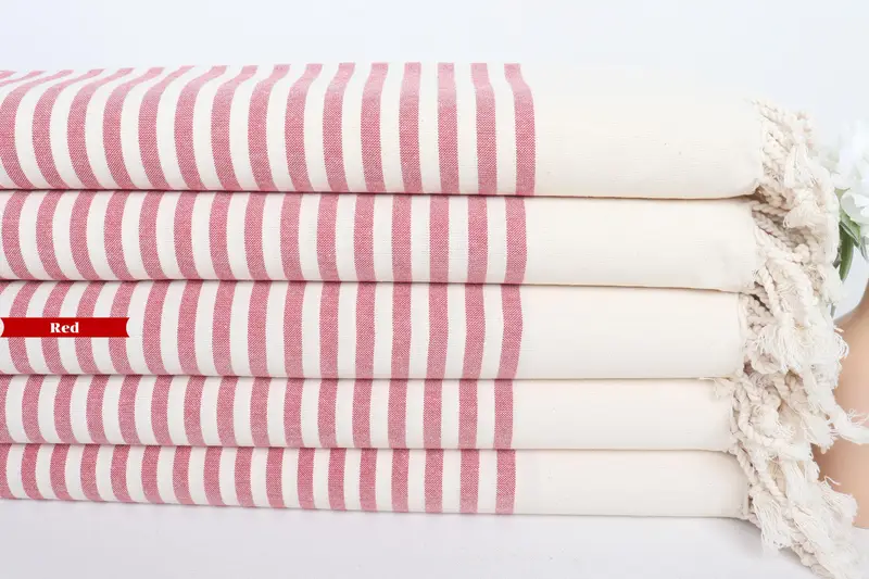 Monogram Turkish Towel, Customized Towels, Personalized Gift, Summer Towel, Absorbent Turkish towel, Organic Beach Towel, 70x40 Cotton Striped Towel - 4