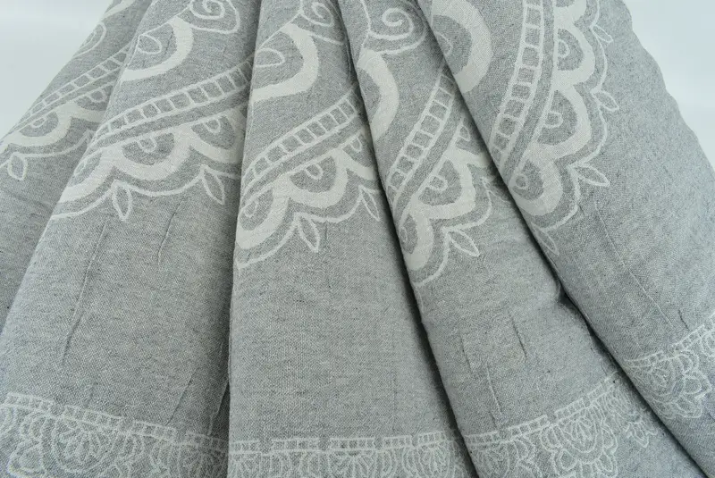 Woven Throw Blanket, 88x80 Cotton Kilim Design Towel, Bedspread, Oversized Beach Towel, Gift For Wedding Day, Personalized Blanket, Bedspread Quenn - 6