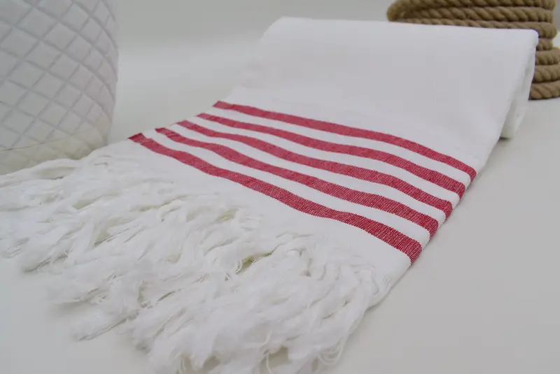 Bachelorette Gifts, Bridesmaid Gift, Personalized Beach Towel, Handmade Gift, First Wedding Anniversary Gift, 70x40 Cotton Striped Towel, Spa Towel - 6