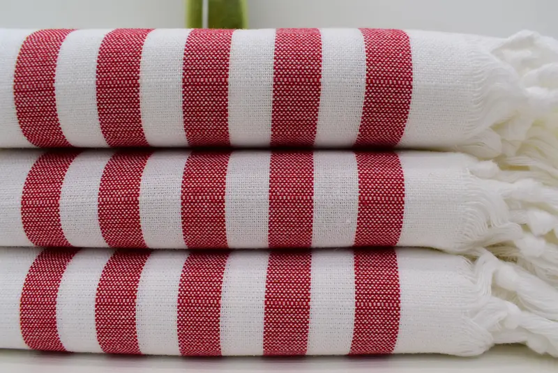 Bachelorette Gifts, Bridesmaid Gift, Personalized Beach Towel, Handmade Gift, First Wedding Anniversary Gift, 70x40 Cotton Striped Towel, Spa Towel - 1
