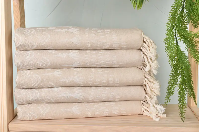 Handmade Gift, Bath towel, Custom monogram Turkish beach towel USA, 68x40 Cotton Mountain Design Towel, Turkish bath towel, Birthday Gift - 3
