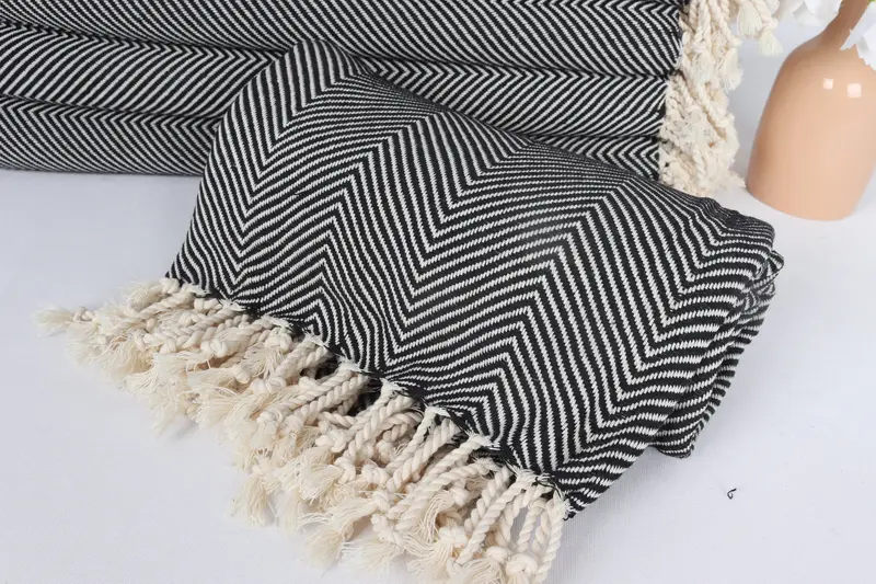 Travel towel, 70x40 Cotton Herringbone Towel, Turkish Towel Beach, Bachelorette Party Gifts, Yoga Towel, Wedding Gift Ideas, Monogrammed Beach Towel - 4