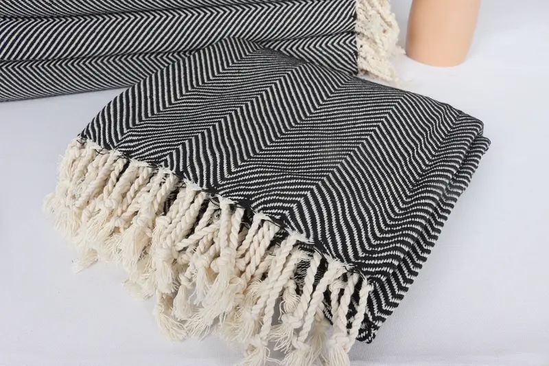Travel towel, 70x40 Cotton Herringbone Towel, Turkish Towel Beach, Bachelorette Party Gifts, Yoga Towel, Wedding Gift Ideas, Monogrammed Beach Towel - 5