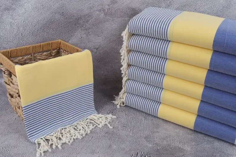 68x40 Cotton Striped Towel, Guest Towel, Custom Gift, Valentines Day Gift For Her, Wedding For Favor, Peshtemal Towel, Gift For Him, Holiday Towel - 3