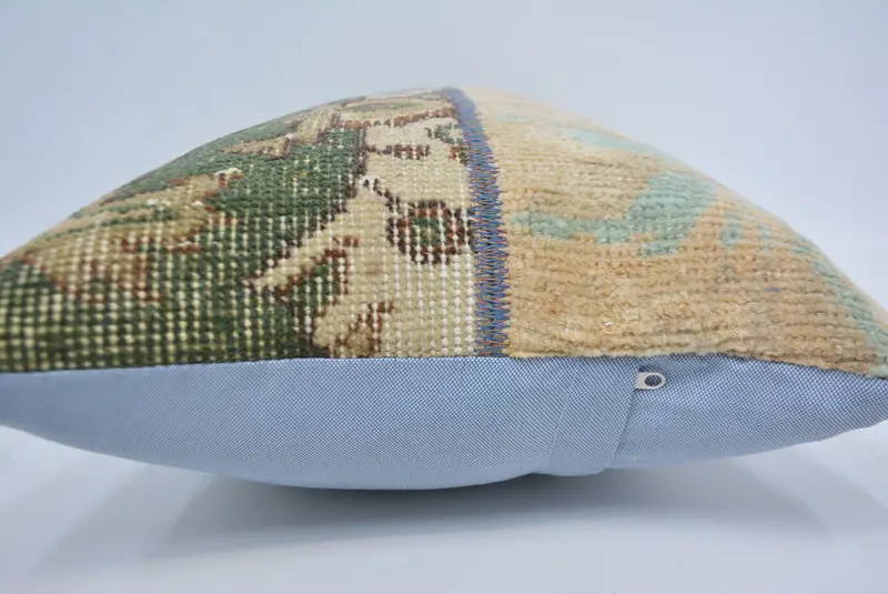 Pillow Cover, Interior Designer Pillow, 16x24 Brown Pillow Sham, Antique Pillows, Handmade Cushion Cover, Turkish Kilim Pillow - 5