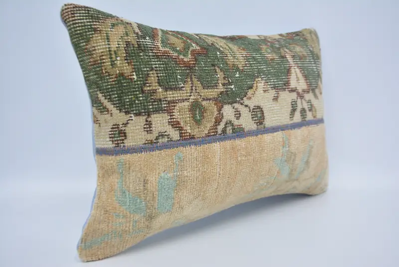 Pillow Cover, Interior Designer Pillow, 16x24 Brown Pillow Sham, Antique Pillows, Handmade Cushion Cover, Turkish Kilim Pillow - 3
