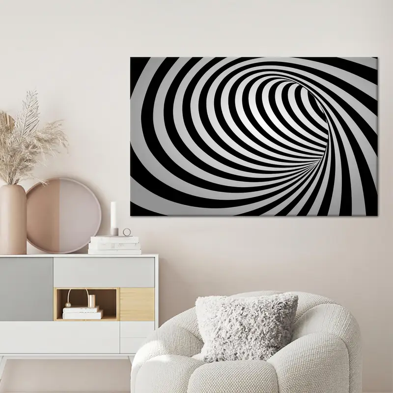 Lienzo de moda Vogue: arte abstracto impreso en blanco y negro