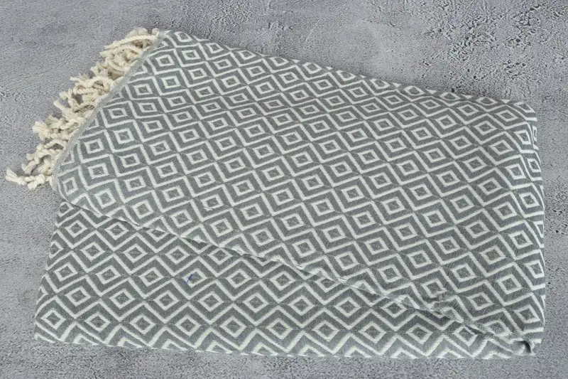 Sand-resistant towel, Luxury towel, 70x40 Cotton Diamond Towel, Personalized Gifts, Spa Gift Towel, Turkish Beach Towel Bulk, Bachelor Party Gifts - 6