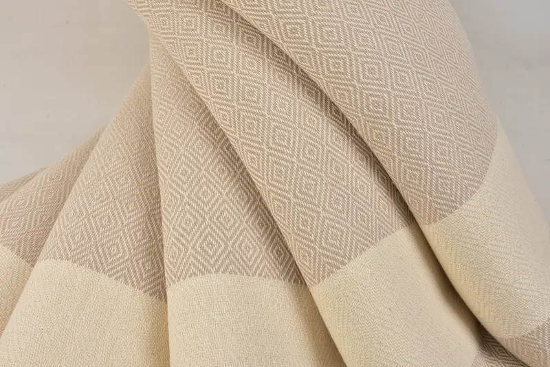 96x80 Cotton Diamond Towel, Gift For Her, Personalized Blanket, Organic Throw, Decorative Blanket, Beach Wedding Favor, Best Wedding Gift, Bedspread - 5