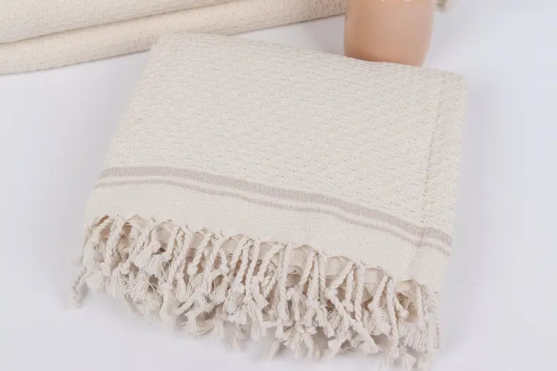 Peshtemal Towel, Pool Towels, Beach Towel Bulk, Bridal Party Gifts, Embroidered Turkish Towel, 68x36 Cotton Striped Towel, Best Beach Towel - 5