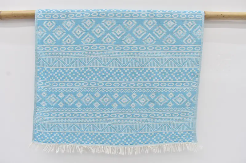Bridal Shower Favor, 40x24 Cotton Geometric Towel, Personalized Dish Towel, Gift For The Home, Personalized Gifts, Personalized Hand Towel