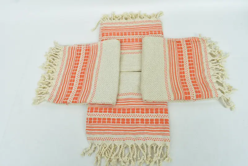 Düğün iyilikleri, el yapımı hediye, düğün hediyesi, çalışan hediyeleri, özel düğün hediyeleri, küçük banyo havluları, 40x20 keten çizgili havlu, onun için hediye - 6