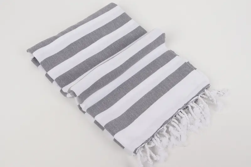 Turkish hand towel, Best Friend Wedding Gift, 68x36 Cotton Striped Towel, Customized Towels, Sand-free towel, Organic Beach Towel, Organic towel - 6