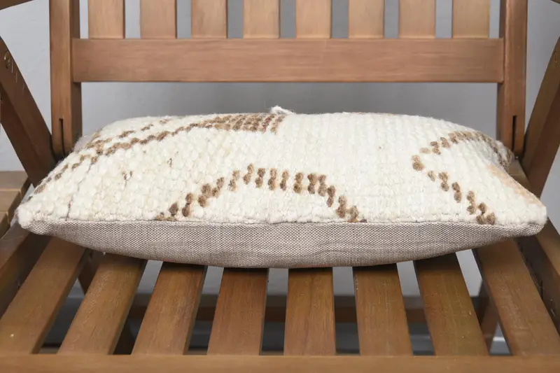 Pillow, Turkish Corner Pillow Sham, 8x16 Beige Cushion Case, Tribal Pillow Cover, Home Decor Pillow, Vintage Kilim Pillow, Kilim Pillow Cover - 5