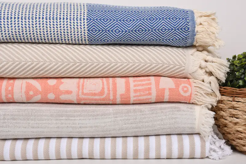 Boho Throw Blankets, Housewarming Gift, Couch Throw Blanket, Spooky Bachelorette Party, Bridal Shower Gift, 80x60 Cotton Set of 5 Towel - 3