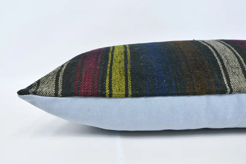 16x36 Brown Pillow Case, Turkish Kilim Pillow, Shabby Chic Cushion, Interior Designer Pillow, Tapestry Cushion, Cushion, Throw Kilim Pillow - 5