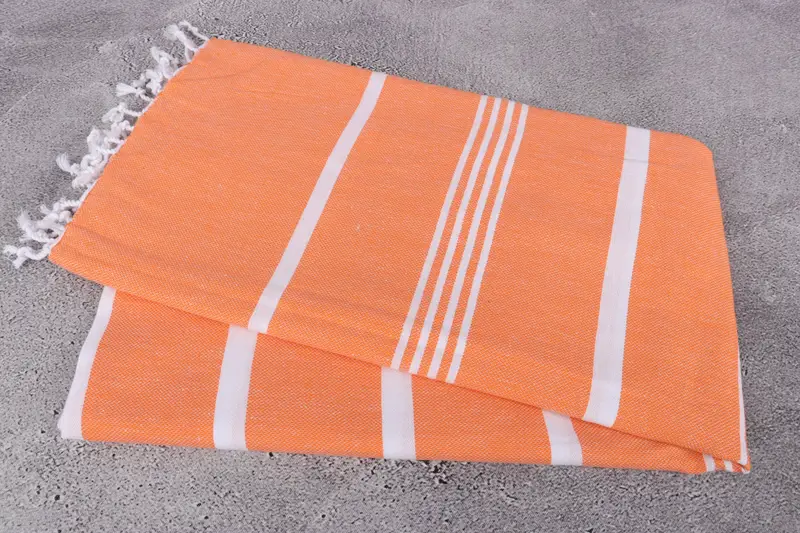 Monogram Turkish Towel, Lightweight towel, Boyfriend Christmas Gift, 70x40 Cotton Striped Towel, Embroidered Beach Towel, Custom Beach Towel - 6