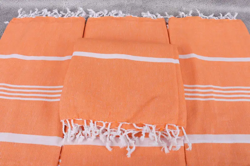 Monogram Turkish Towel, Lightweight towel, Boyfriend Christmas Gift, 70x40 Cotton Striped Towel, Embroidered Beach Towel, Custom Beach Towel - 4