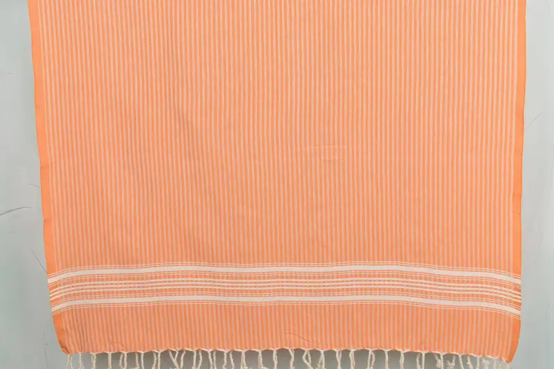 Soft and absorbent Turkish towel, Wedding Favors, Lightweight Turkish towel, Welcome Wedding Gift, Turkish hand towel, 68x38 Cotton Striped Towel - 8